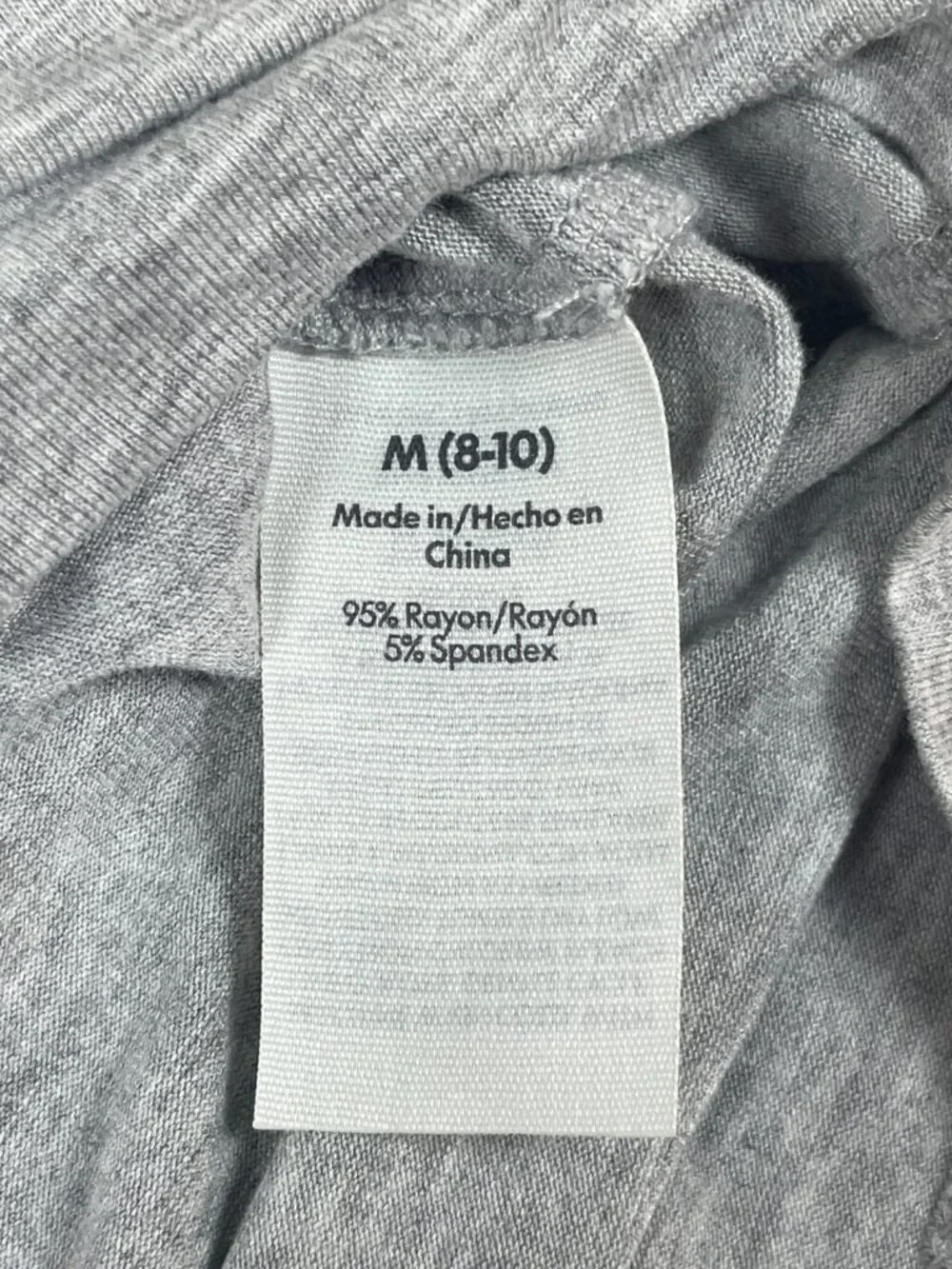 No Boundaries Gray Flared Mini Skirt Stretch Pull On Rayon Size M 8-10 - Picture 10 of 12